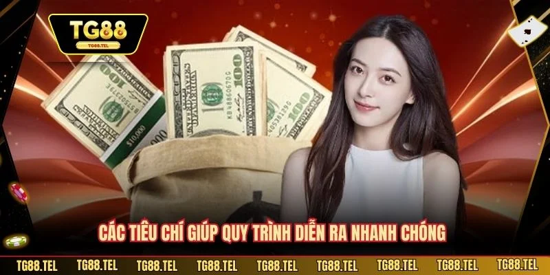 Rút Tiền TG88 - Quy Trình Minh Bạch Tốc Độ Xử Lý Ổn Định 3 Các tiêu chí giúp quy trình diễn ra nhanh chóng